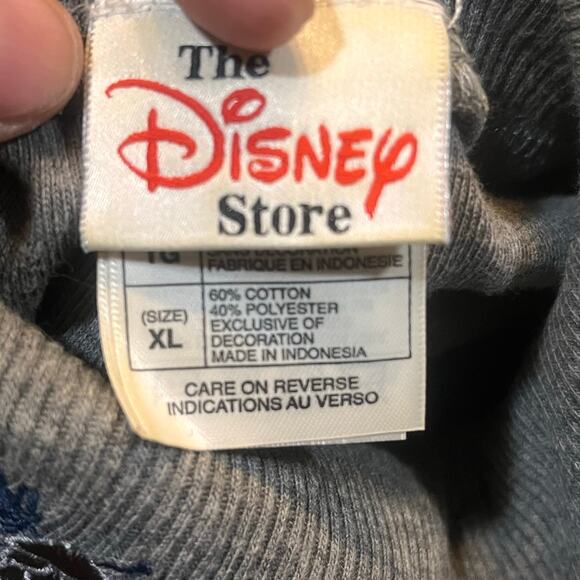 Vintage Disney Store Women XL Tigger Turtleneck Sweater Ribbed Gray Long Sleeve - Picture 6 of 8